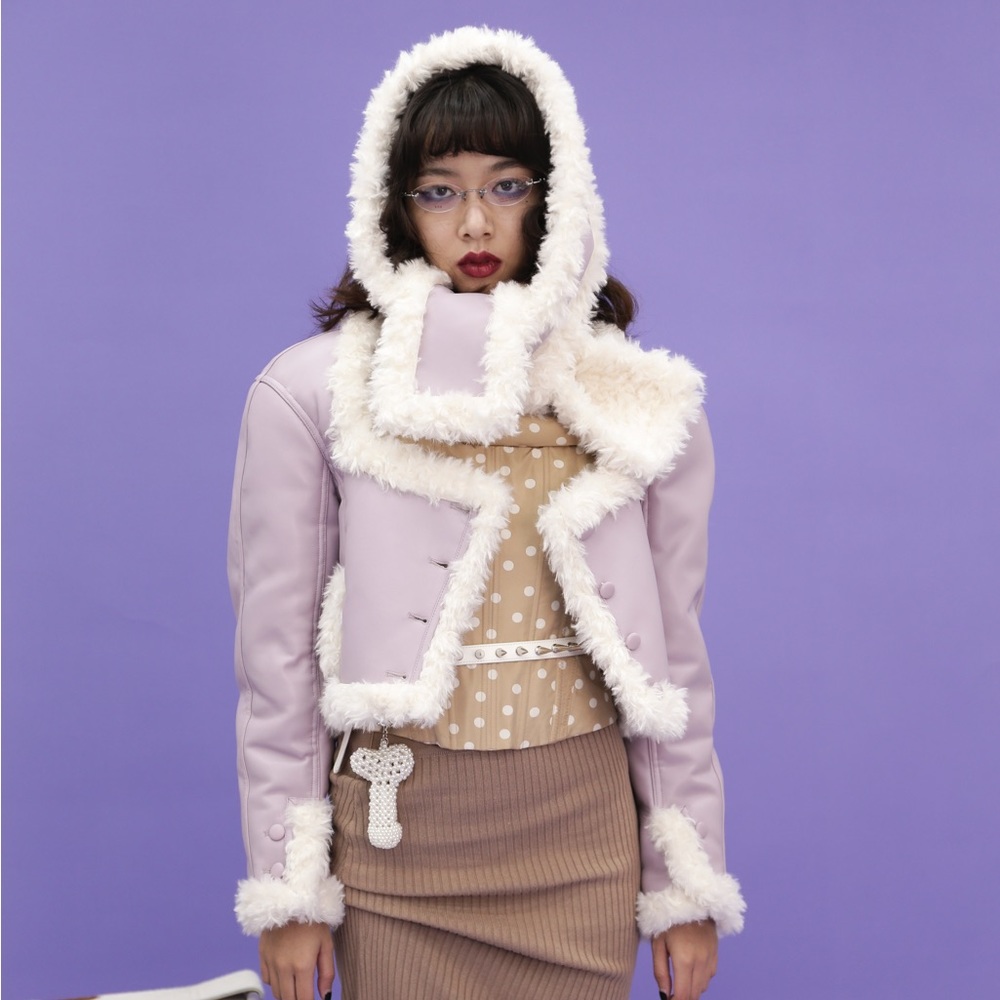 Dollskill Nodress Lilac Purple Cropped Jacket